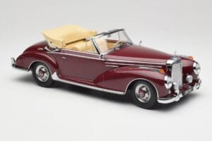 Mercedes 300 SC W188 Kabriolet Ciemnoczerwony KK-Scale 1:18 KKDC180942 Metal — zdjęcie 4 z 6