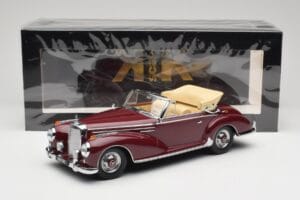 Mercedes 300 SC W188 Kabriolet Ciemnoczerwony KK-Scale 1:18 KKDC180942 Metal — zdjęcie 6 z 6