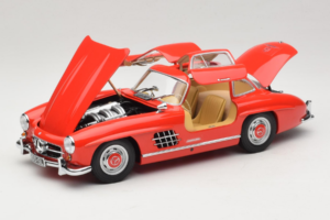 Mercedes 300 SL Gullwing Czerwony Minichamps 1:18 180039001 Metal — zdjęcie 2 z 8