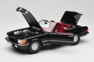 Mercedes 300 SL R107 Czarny Norev 1:18 183511 Metal — zdjęcie 2 z 8