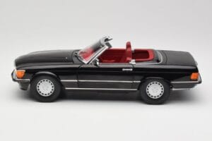 Mercedes 300 SL R107 Czarny Norev 1:18 183511 Metal — zdjęcie 4 z 8