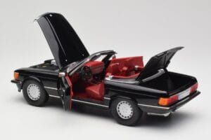 Mercedes 300 SL R107 Czarny Norev 1:18 183511 Metal — zdjęcie 5 z 8