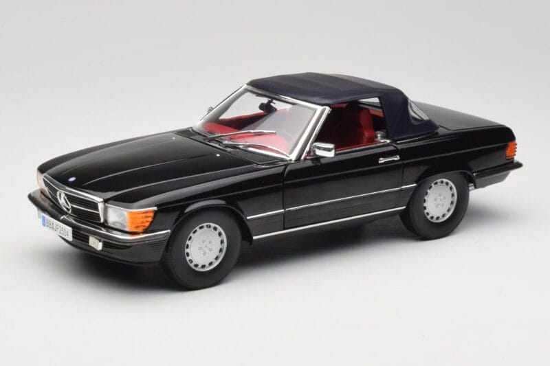 Mercedes 300 SL R107 Czarny Norev 1:18 183511 Metal