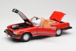 Mercedes 300 SL R107 Czerwony Norev 1:18 B66040623 Metal — zdjęcie 2 z 8