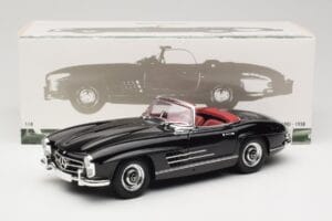 Mercedes 300 SL W198 Roadster Czarny Minichamps 1:18 180039036 Metal — zdjęcie 8 z 8
