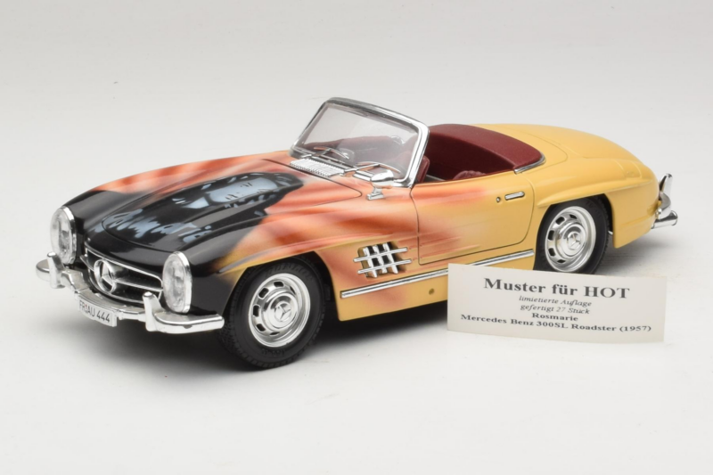 Mercedes 300 SL Roadster Rosemarie Muster Edycja Limitowana 18/27 Bburago 1:18 3023-M1 Metal