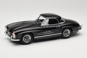 Mercedes 300 SL W198 Roadster With Hardtop Czarny Minichamps 1:18 180039040 Metal