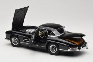 Mercedes 300 SL W198 Roadster With Hardtop Czarny Minichamps 1:18 180039040 Metal — zdjęcie 5 z 8