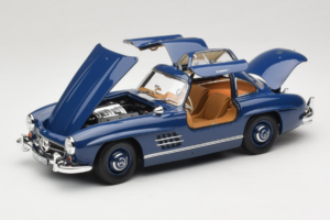 Mercedes 300 SL W198 Niebieski Norev 1:18 183852 Metal — zdjęcie 2 z 8