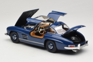 Mercedes 300 SL W198 Niebieski Norev 1:18 183852 Metal — zdjęcie 5 z 8