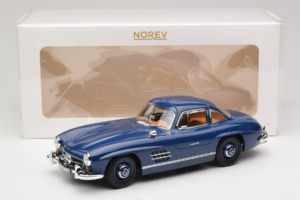 Mercedes 300 SL W198 Niebieski Norev 1:18 183852 Metal — zdjęcie 8 z 8