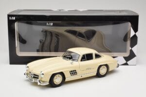Mercedes 300 SL W198 Kremowy Minichamps 1:18 110037212 Metal — zdjęcie 8 z 8