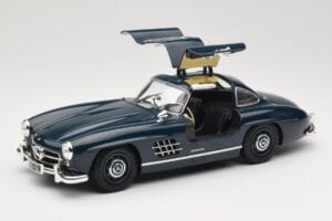 Mercedes 300 SL W198 Gullwing Ciemnoniebieski Minichamps 1:18 110037216 Metal — zdjęcie 2 z 8