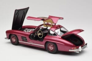 Mercedes 300 SL W198 Fire Czerwony Minichamps 1:18 180039008 Metal — zdjęcie 5 z 8