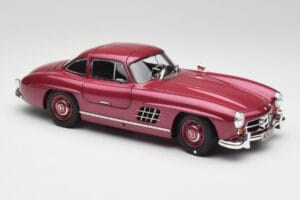 Mercedes 300 SL W198 Fire Czerwony Minichamps 1:18 180039008 Metal — zdjęcie 6 z 8