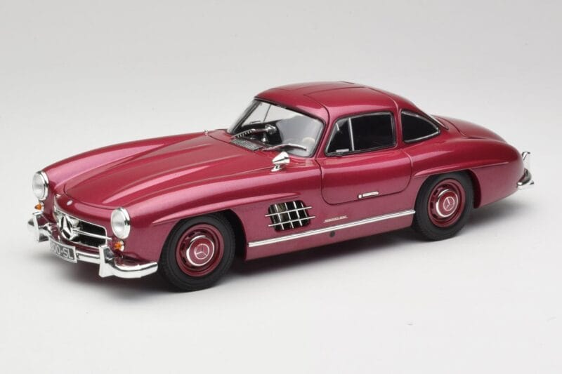 Mercedes 300 SL W198 Fire Czerwony Minichamps 1:18 180039008 Metal