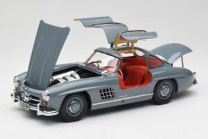 Mercedes 300 SL W198 Graphite Szary Minichamps 1:18 180039005 Metal — zdjęcie 2 z 8
