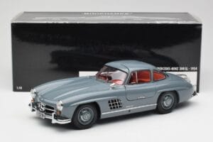 Mercedes 300 SL W198 Graphite Szary Minichamps 1:18 180039005 Metal — zdjęcie 8 z 8