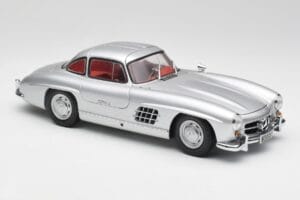Mercedes 300 SL W198 Gullwing Srebrny Minichamps 1:18 180039000 Metal — zdjęcie 6 z 8