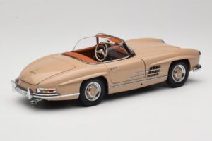 Mercedes 300 SL W198 Roadster Jasnobrązowy Minichamps 1:18 180039032 Metal — zdjęcie 3 z 8