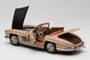 Mercedes 300 SL W198 Roadster Jasnobrązowy Minichamps 1:18 180039032 Metal — zdjęcie 5 z 8