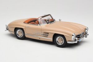 Mercedes 300 SL W198 Roadster Jasnobrązowy Minichamps 1:18 180039032 Metal — zdjęcie 6 z 8