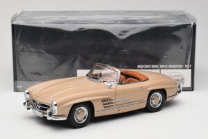Mercedes 300 SL W198 Roadster Jasnobrązowy Minichamps 1:18 180039032 Metal — zdjęcie 8 z 8