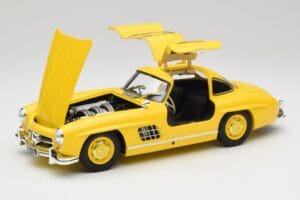 Mercedes 300 SL W198 Jasny Żółty Minichamps 1:18 180039009 Metal — zdjęcie 2 z 8