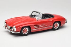 Mercedes 300 SL W198 Roadster Czerwony z Twardym Dachem Minichamps 1:18 180039041 Metal
