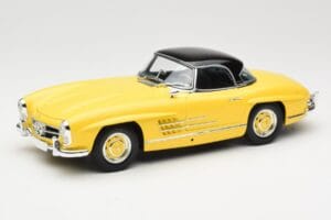 Mercedes 300 SL W198 Roadster Hardtop Signal Yellow Minichamps 1:18 180039044 Metal — zdjęcie 3 z 9