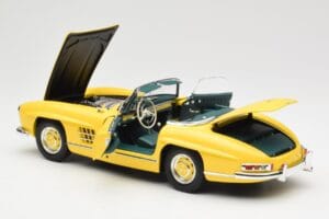 Mercedes 300 SL W198 Roadster Hardtop Signal Yellow Minichamps 1:18 180039044 Metal — zdjęcie 6 z 9