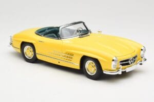 Mercedes 300 SL W198 Roadster Hardtop Signal Yellow Minichamps 1:18 180039044 Metal — zdjęcie 7 z 9