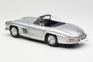 Mercedes 300 SL W198 Roadster Silver Metallic Minichamps 1:18 180039030 Metal — zdjęcie 7 z 8