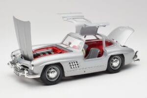 Mercedes 300 SL W198 Gullwing Silver Szary Bburago 1:18 3513 Metal — zdjęcie 2 z 8