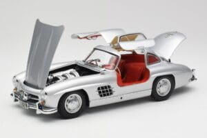Mercedes 300 SL W198 Gullwing Srebrny Metaliczny Minichamps 1:18 B66040379 Metal — zdjęcie 2 z 8