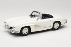 Mercedes 300 SL W198 Roadster Biały z Miękkim Dachem Minichamps 1:18 180039034 Metal