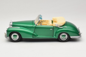 Mercedes 300S Cabriolet Green Metallic Maisto 1:18 52116 Metal — zdjęcie 4 z 7