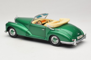 Mercedes 300S Cabriolet Green Metallic Maisto 1:18 52116 Metal — zdjęcie 6 z 7