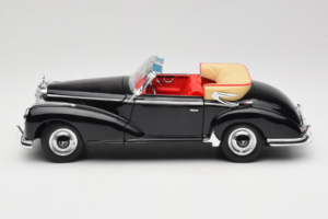Mercedes 300S W188 Roadster Czarny Welly 1:18 801-3271398 Metal — zdjęcie 4 z 8