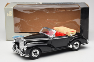 Mercedes 300S W188 Roadster Czarny Welly 1:18 801-3271398 Metal — zdjęcie 8 z 8