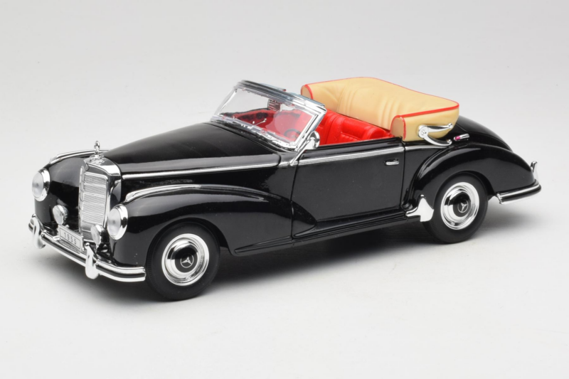Mercedes 300S W188 Roadster Czarny Welly 1:18 801-3271398 Metal