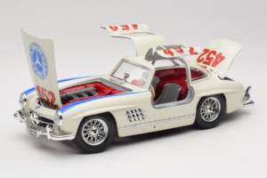 Mercedes 300SL #452 Mille Miglia 1955 Biały Bburago 1:18 3015-M2 Metal — zdjęcie 2 z 8