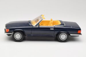 Mercedes 350 SL R107 Ciemnoniebieski Sun Star 1:18 MB003 Metal — zdjęcie 4 z 8
