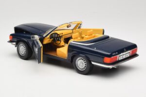 Mercedes 350 SL R107 Ciemnoniebieski Sun Star 1:18 MB003 Metal — zdjęcie 5 z 8