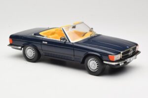 Mercedes 350 SL R107 Ciemnoniebieski Sun Star 1:18 MB003 Metal — zdjęcie 6 z 8