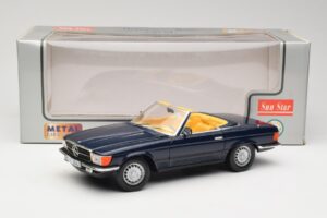 Mercedes 350 SL R107 Ciemnoniebieski Sun Star 1:18 MB003 Metal — zdjęcie 8 z 8