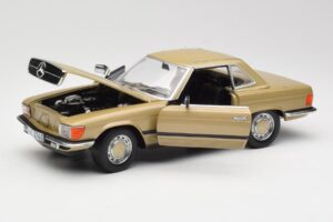 Mercedes 350 SL R107 Złoty Sun Star 1:18 MB004 Metal — zdjęcie 2 z 8
