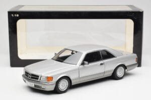 Mercedes 500 SEC C126 Srebrny AUTOart 1:18 76212 Metal — zdjęcie 8 z 8