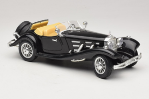 Mercedes 500K Roadster Czarny Bburago 1:18 3020-P2 Metal — zdjęcie 6 z 8