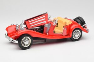 Mercedes 500K Roadster Czerwony Bburago 1:18 3020 Metal — zdjęcie 2 z 8